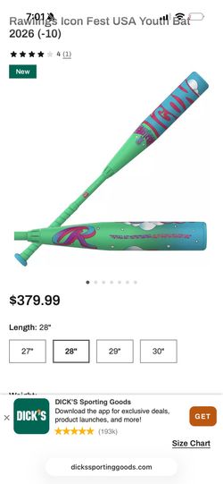 Rawling Baseball Bat
