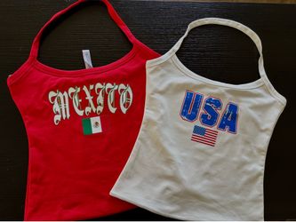 Mexico and USA tank tops