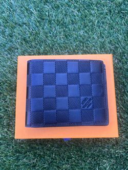 Louis Vuitton Wallet Black Checkered Leather