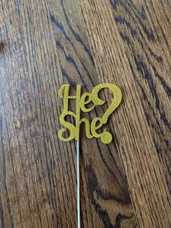 Good Gender reveal cake topper