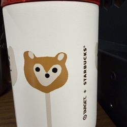 Starbucks x Target Cake Pop Stainless Steel Mug w/ Handle & Red Lid