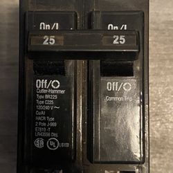 Cutler Hammer  25amp  Double Pole