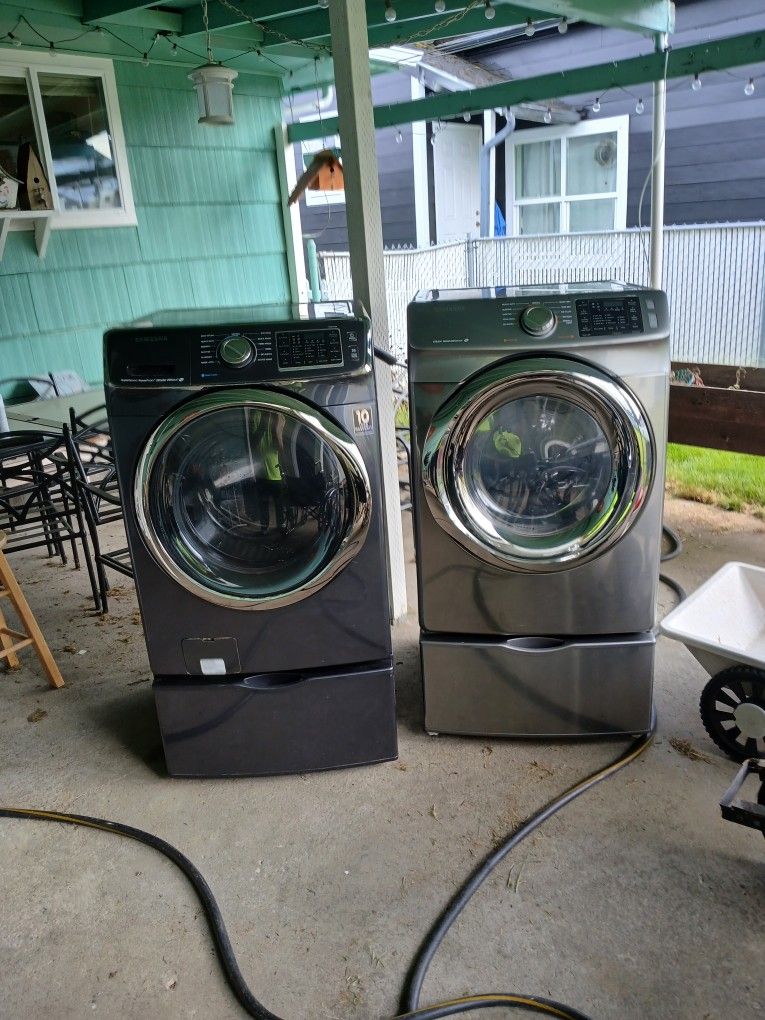 Samsung Front Loading Washer, Dryer