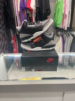 Jordan 3 Retro Black Cement Size 10.5