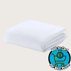 Purple Waterproof Mattress Protector White, Queen