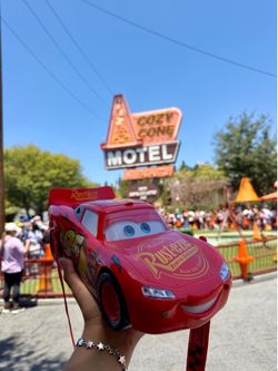2026 Disney Parks Cars Lightning McQueen Light-Up Popcorn Bucket