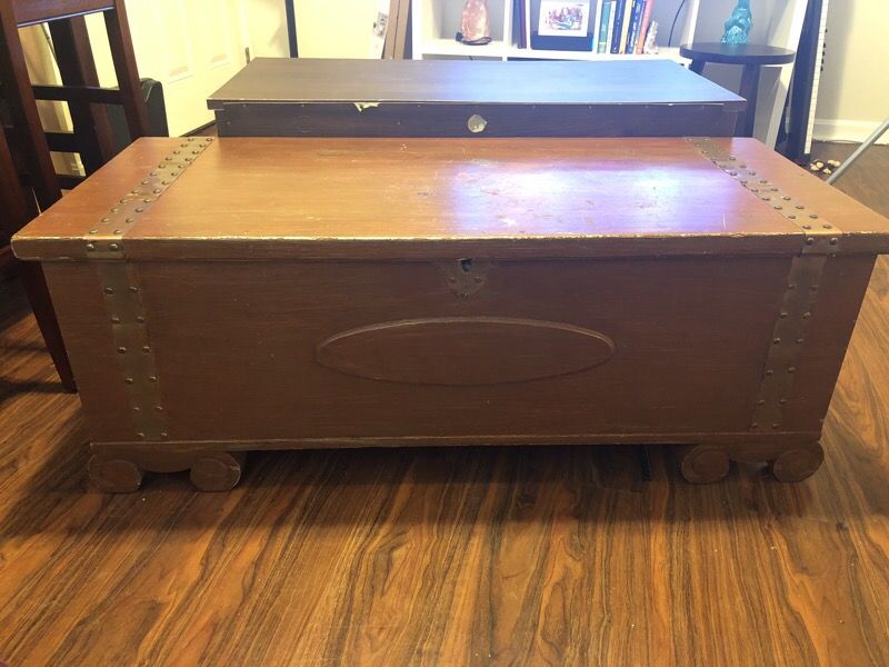 Vintage wood chest