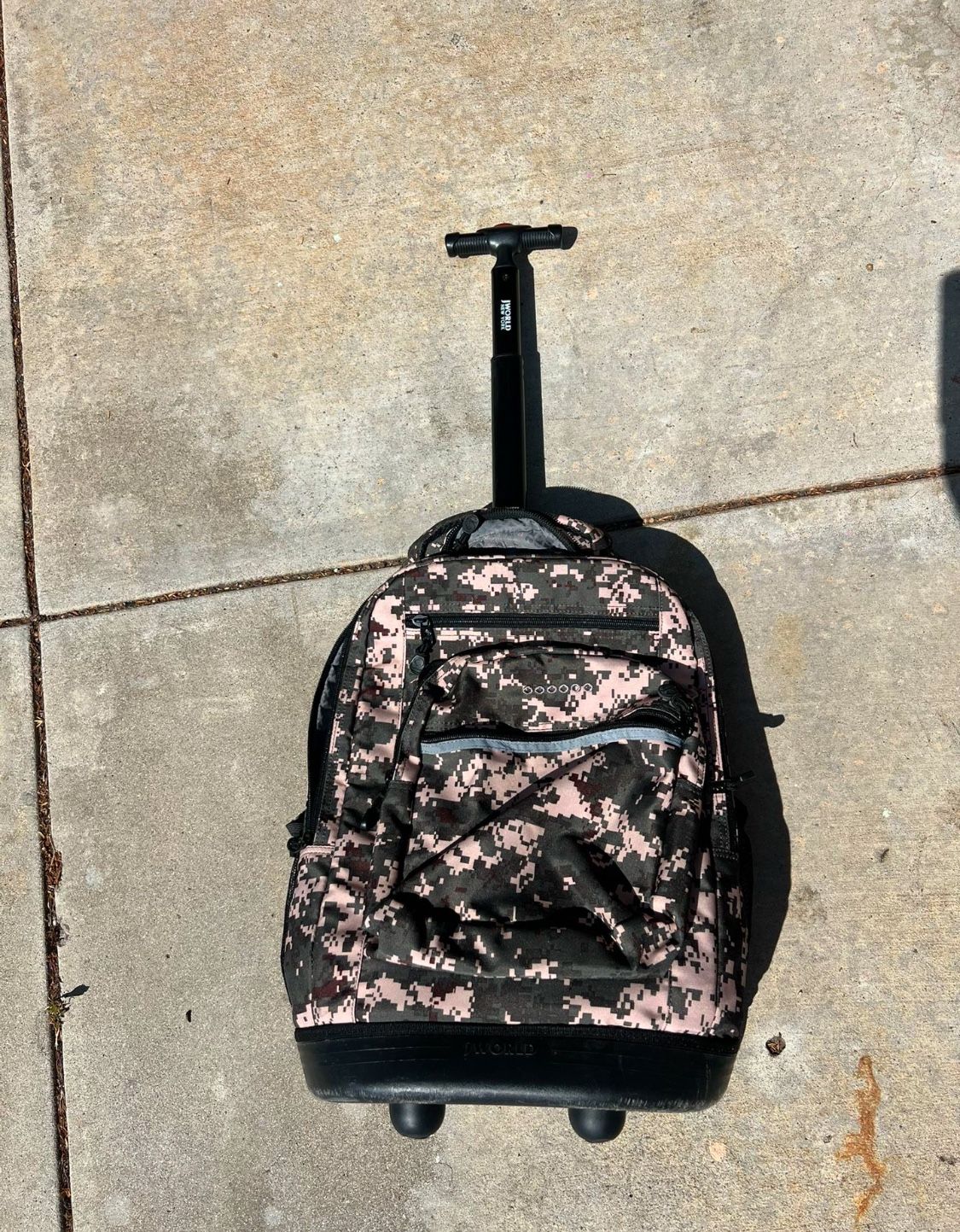 Camo Rolling Backpack