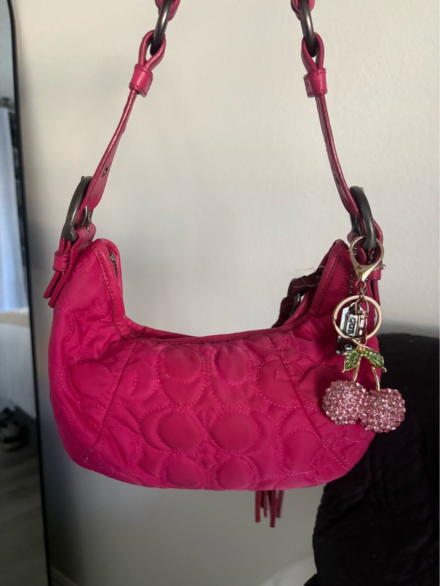 Pink vintage coach purse