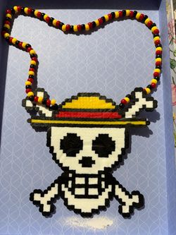 ONE PIECE PERLER KANDI NECKLACE FESTIVAL RAVES