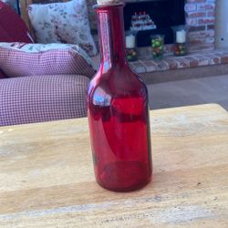 8 “ Red “jug” Bottle