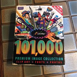 101,000 Image Collection for Macintosh, 14 CDs, 3 Books, Clip Art, Fonts, Photos