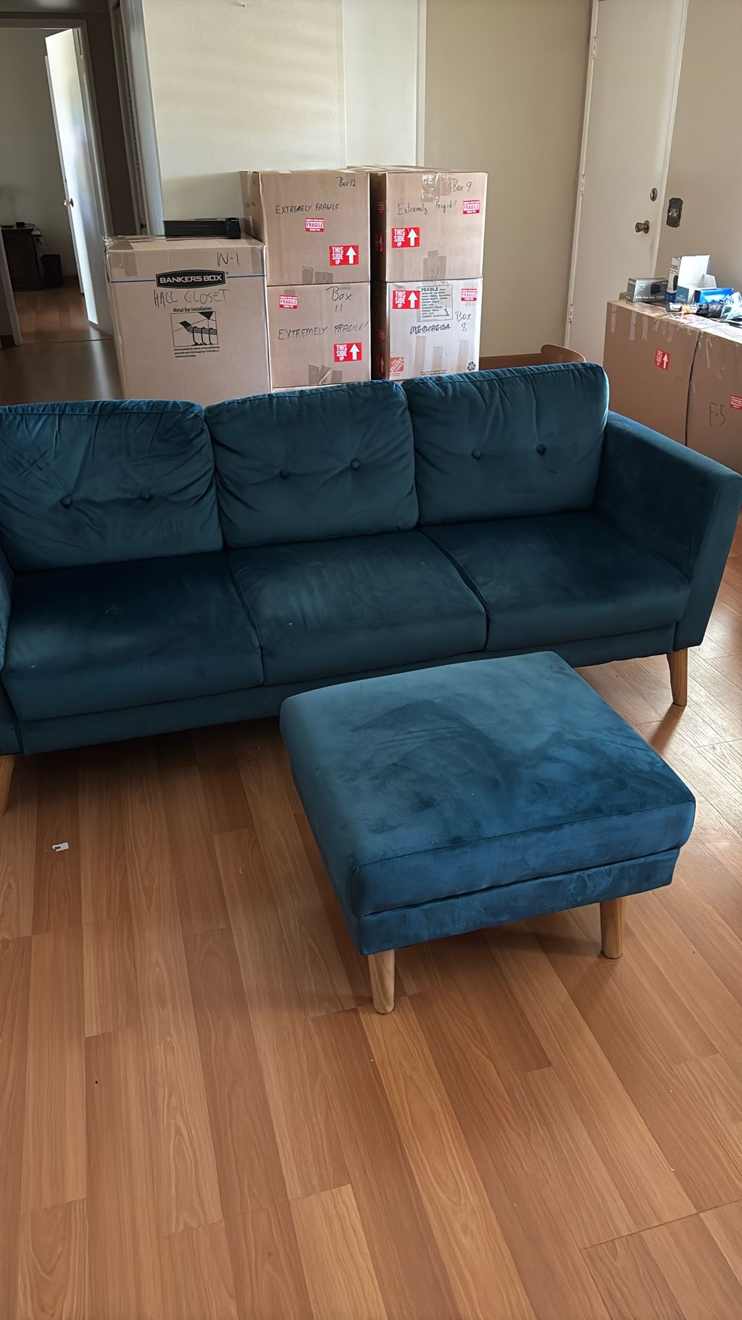 Beautiful Couch And Ottoman