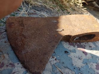 Vintage steel axe head