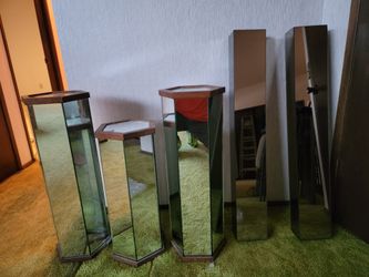 Mirror Decor Stands And Wall Mounted 3D