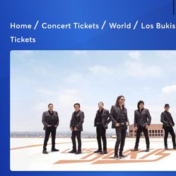 Los Bukis 8/28 Section 343 Row 2