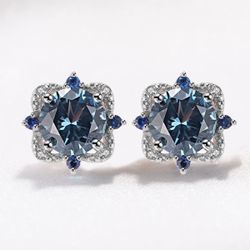 London Blue Topaz Earrings S925 