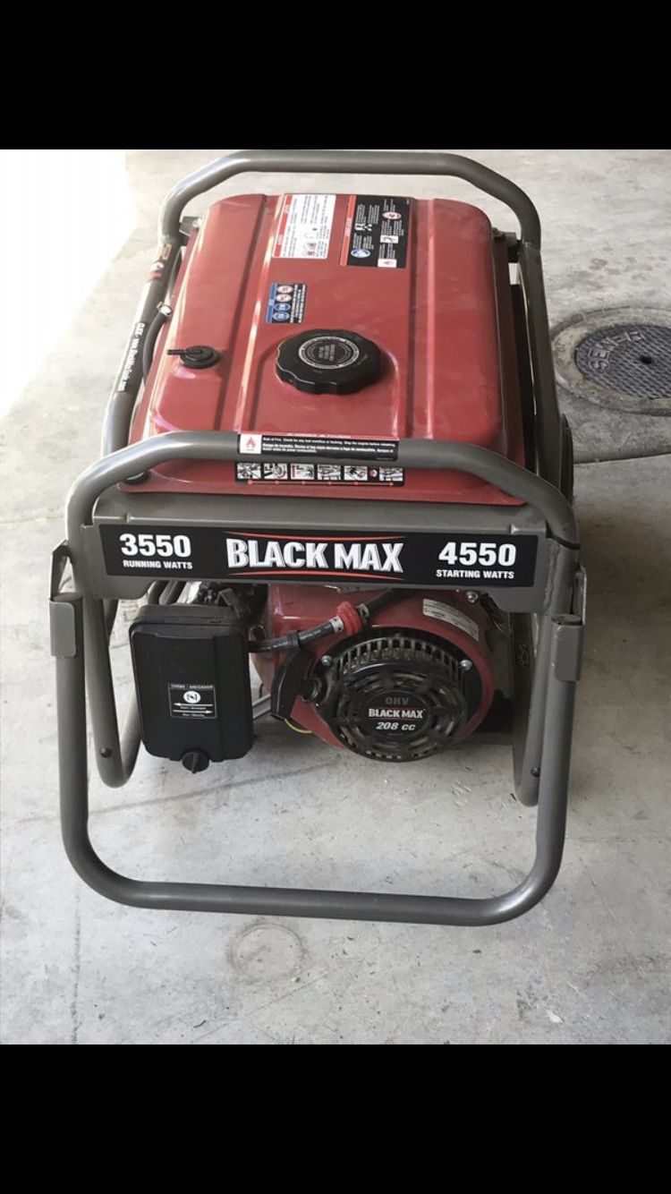 Black Max 3550/4550 generator for Sale in Chula Vista, CA OfferUp