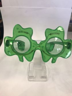 Go Green 3 leaf clover LED glasses and more