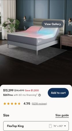 Sleep Number Climate360 Split King with adjustable Base