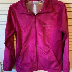 Women’s Columbia Pink Fleece Jacket Size Small