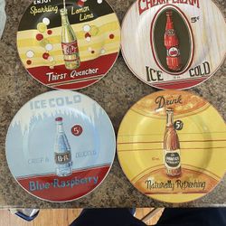 Sakura Soda Fountain Set of 4 Stoneware Salad Dessert Plates Gregory Gorham