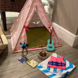 American Doll Size Camping Set