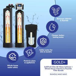 SoftPro Elite Smart HE Whole House Water Softener + Filter – NEW