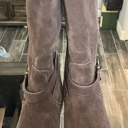 COACH Women's Brown Suede Boots