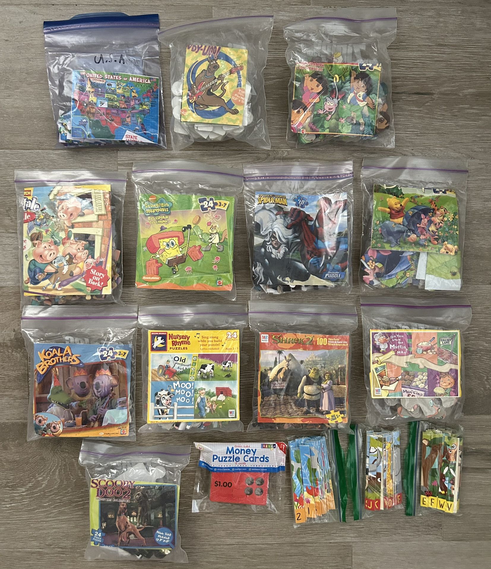$8 FOR ALL Children’s Jigsaw Puzzles Games Lot