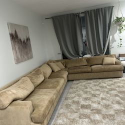 Brown Feather Living Room
