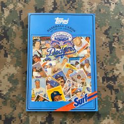 Topps LA Dodgers Baseball Cards Book 1987 Surf Detergent RARE