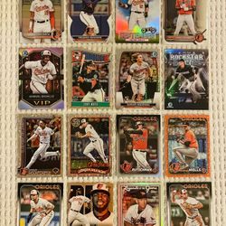 Baltimore Orioles 16 Card Baseball Lot! Rookies, Prospects, Parallels, Short Prints, Variations & More!