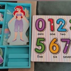 The Little Mermaid Wooden Magnet Toy & Puzzle 