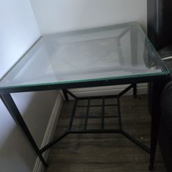 Glass End Table