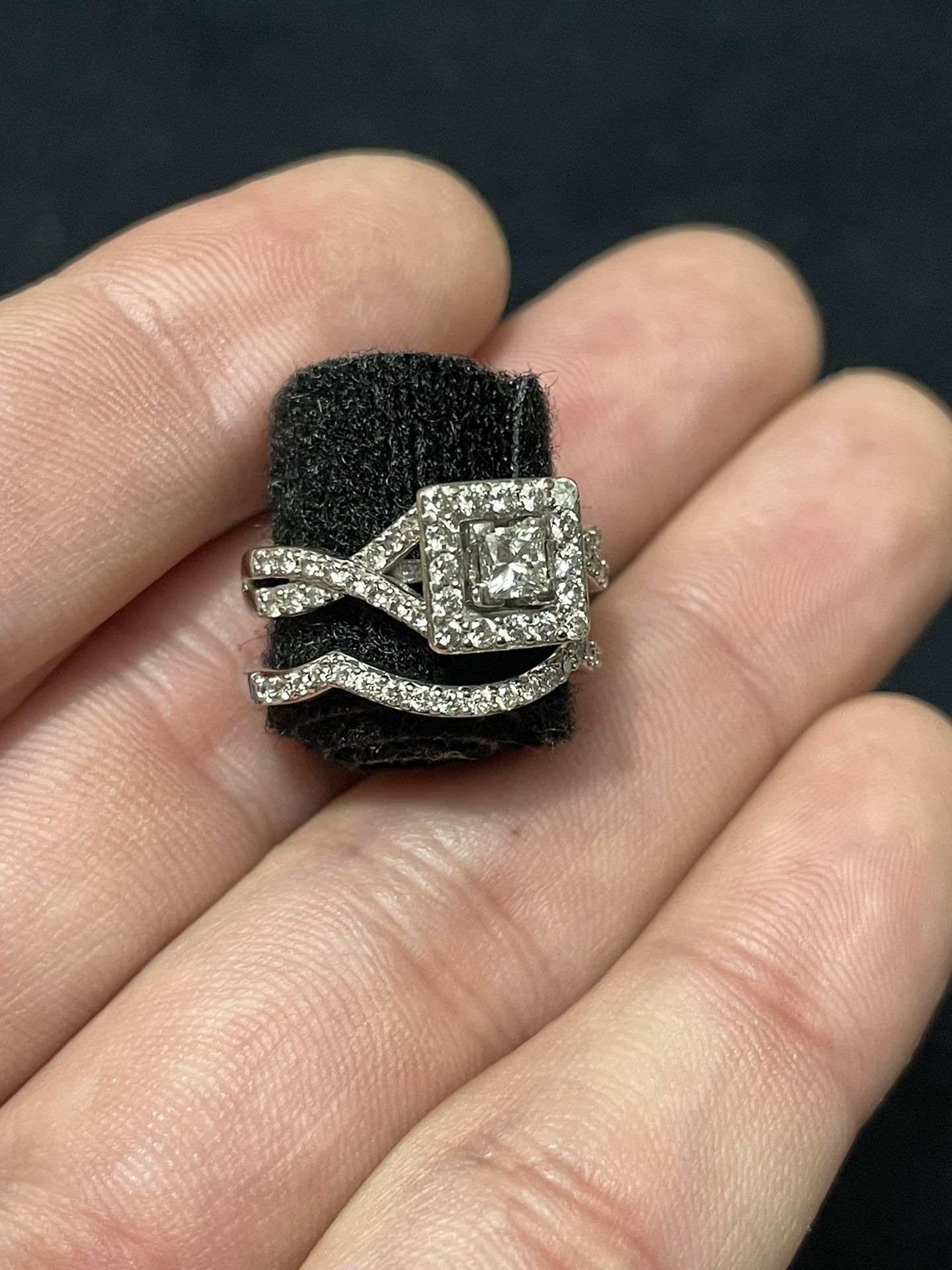 Engagement Or Wedding Ring With Band