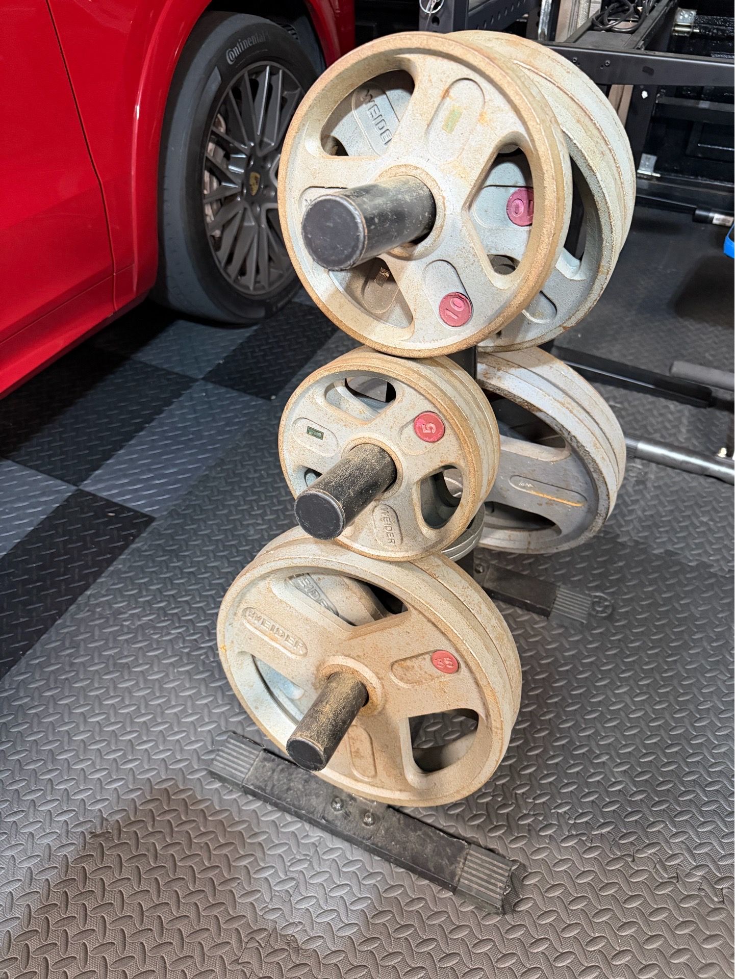 Weider Weight Plate Set with Stand