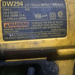 3/4” Impact Wrench 