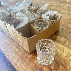 CB2 Glass Tealight Candle Holders (12)