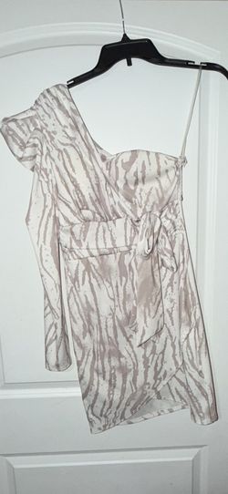 European - One Sleeve Short Dress