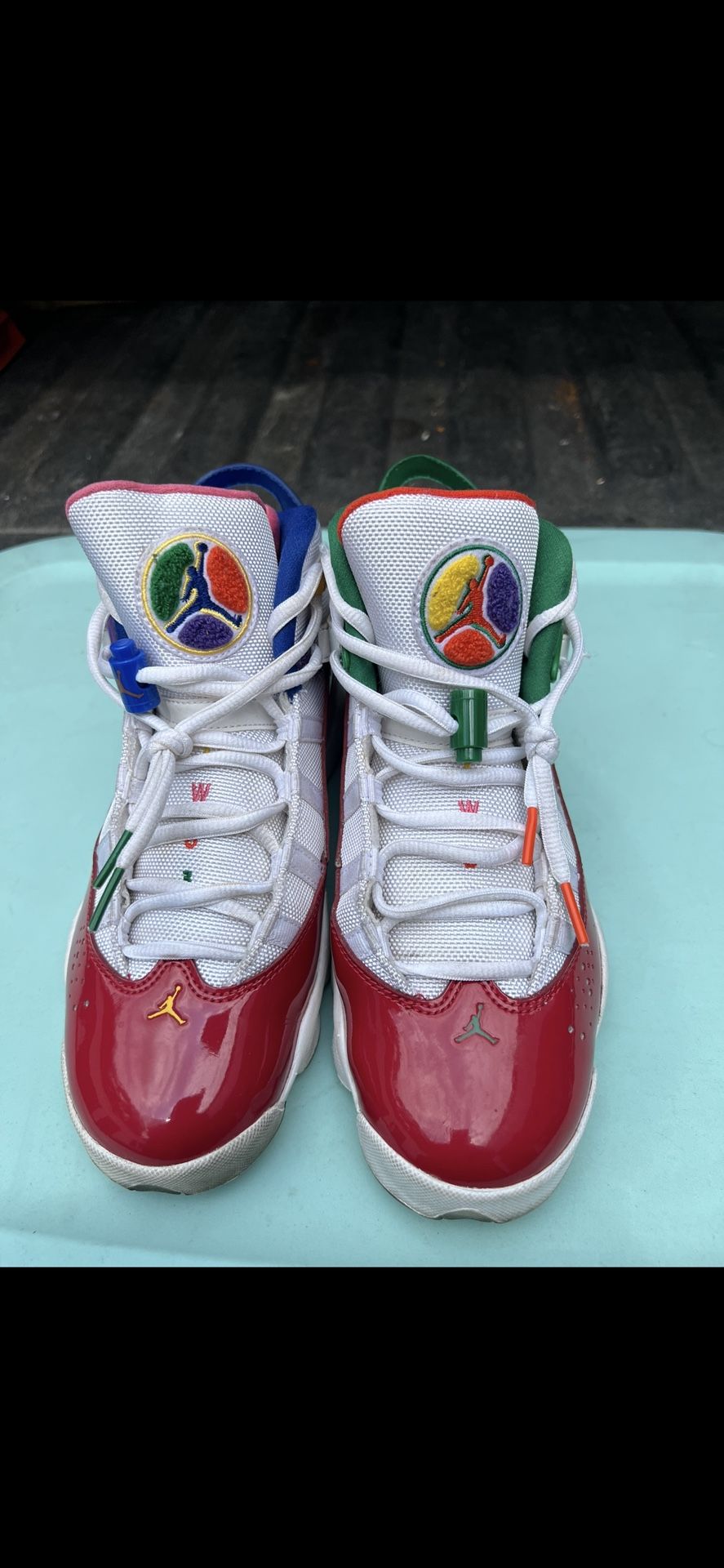 Nike AIR JORDAN 6 RINGS 'MULTI-COLOR' Size Youth 7Y