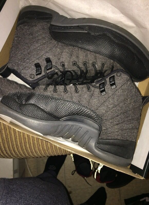 Jordan 12 grey wool