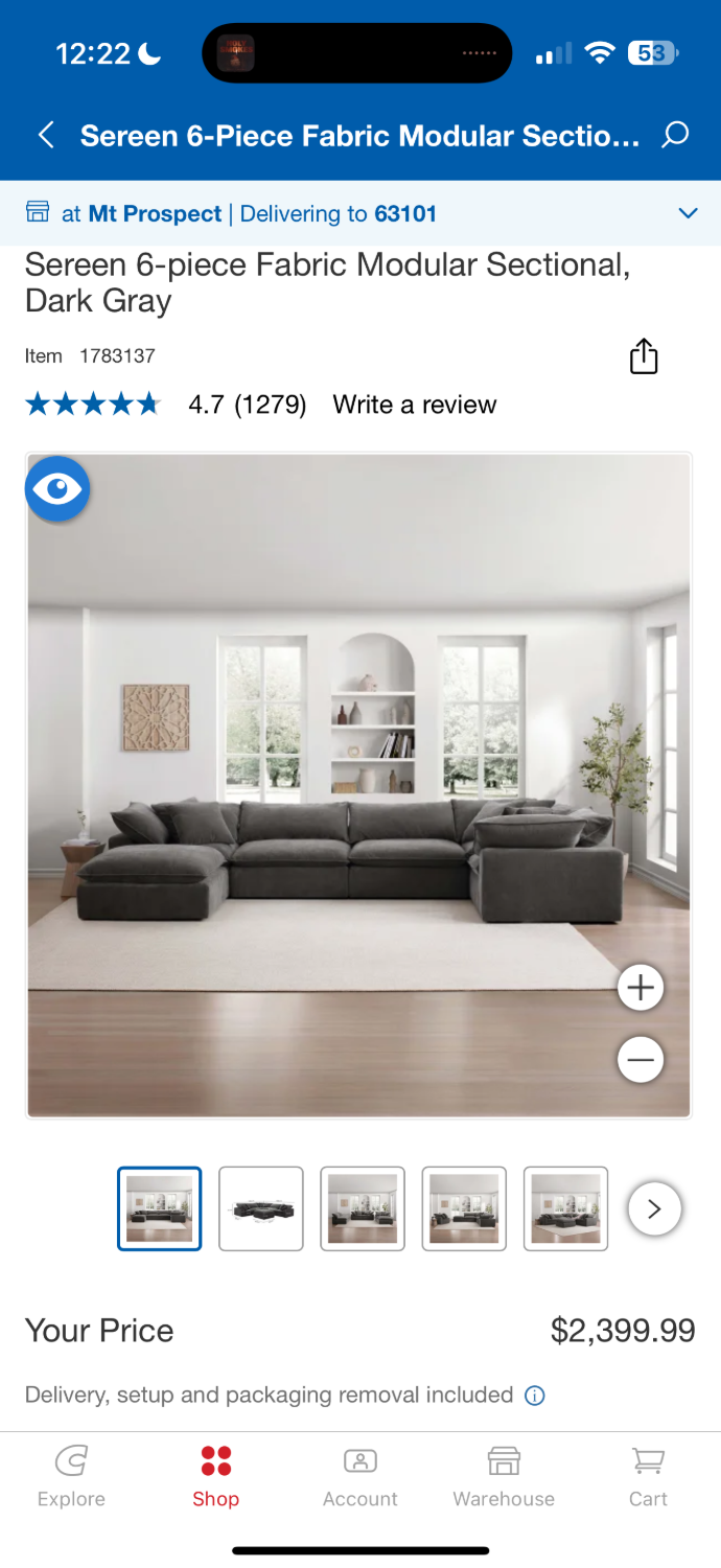 Sereen 6-Piece Modular Sectional Sofa by Aiden & Ivy – Delivery Available