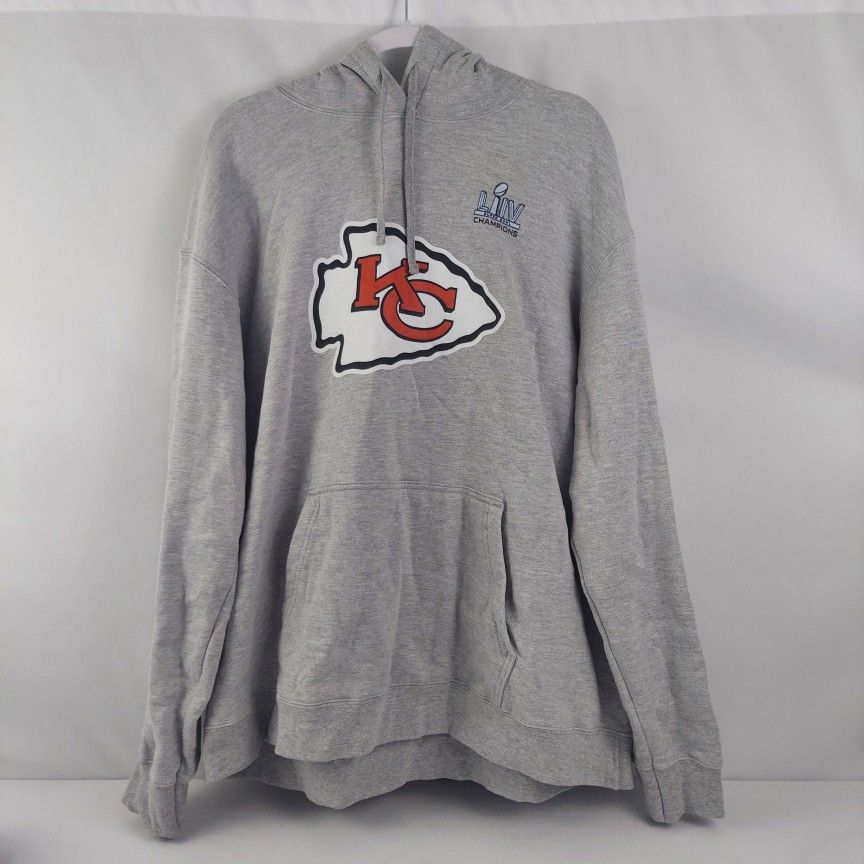 Kansas City Chiefs Mom 23 Hoodie Port And Company Size 2XL XXL Grey Red White Yellow Logo