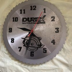Durex Saw Blade Clock 