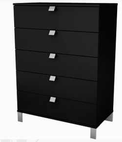 New in Box South Shore Spark 5-Drawer Chest, Black