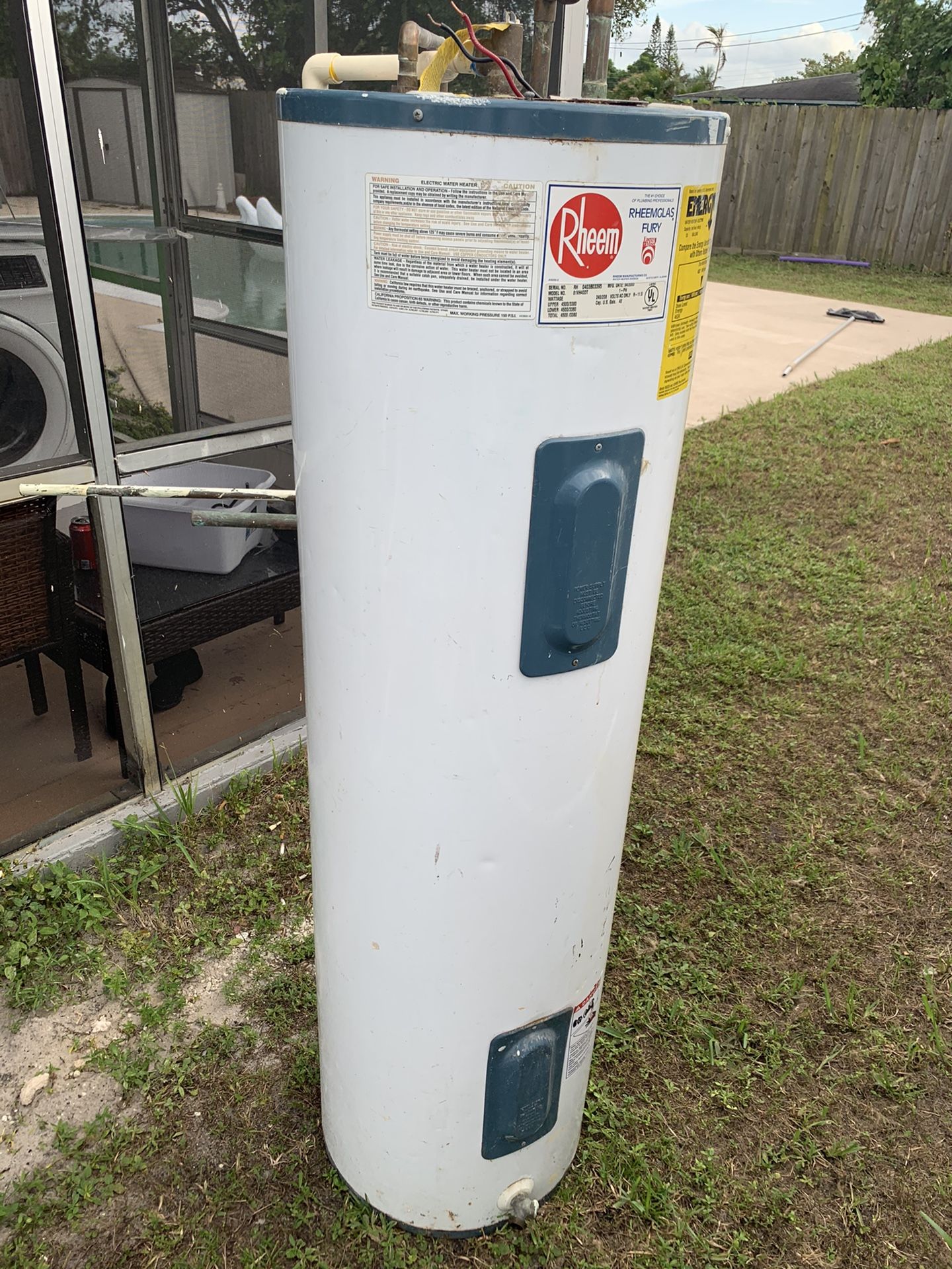 Used Rheem water heater