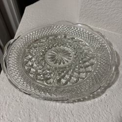 Anchor Hocking Glass Clear Wexford 5 part Divided 11" Platter Relish Tray