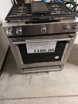 Kitchenaid 30" dual fuel slide in range
