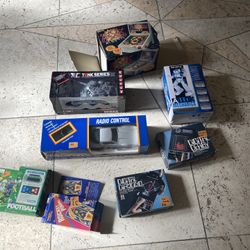 Large collection lot of vintage toys Hand held electronic games football etc most are late 1970s